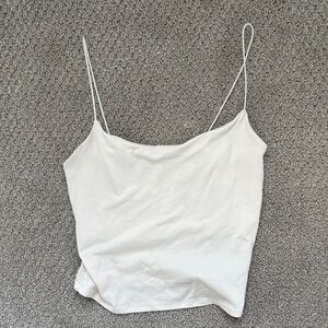 Gaze crop White Camisole